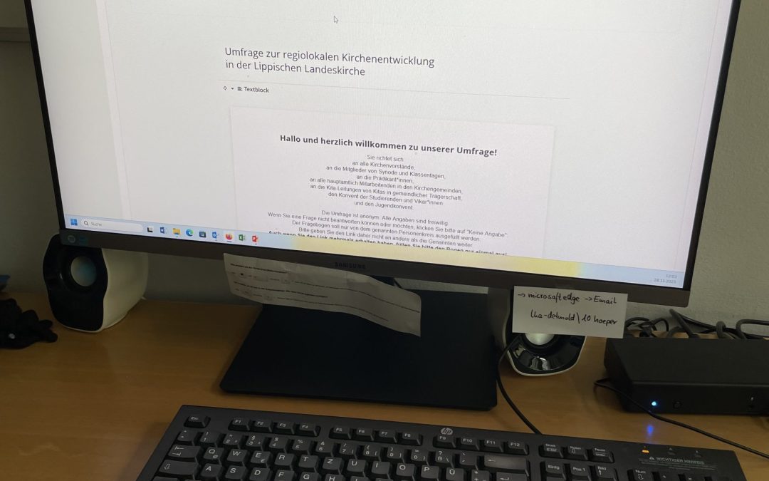 Nächstes Zoom „Zukunft Kirche in Lippe kompakt“ am 28. Januar 2026